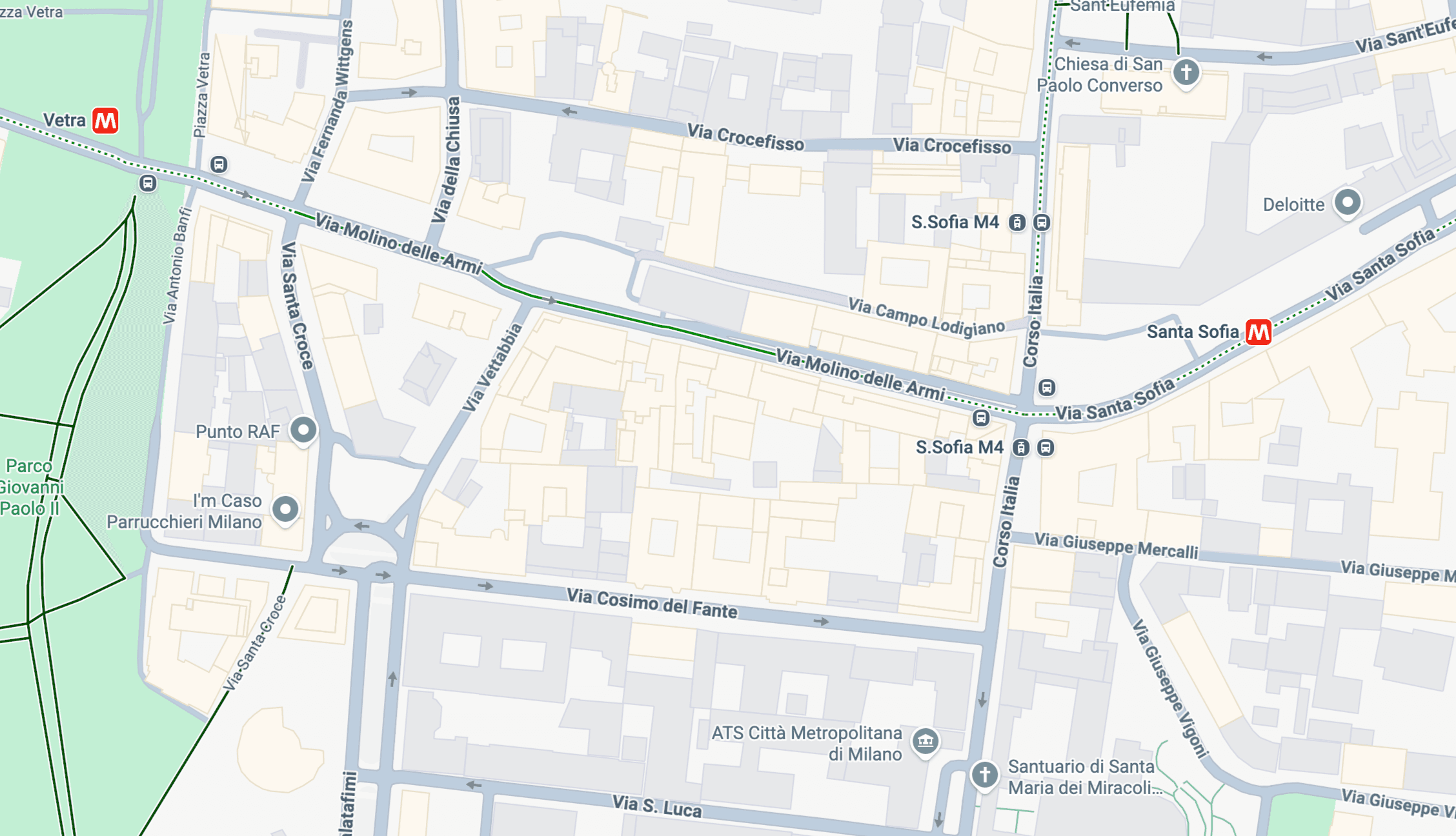 Mappa dell'ufficio SQUARE IP a Milano